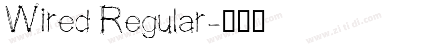 Wired Regular字体转换